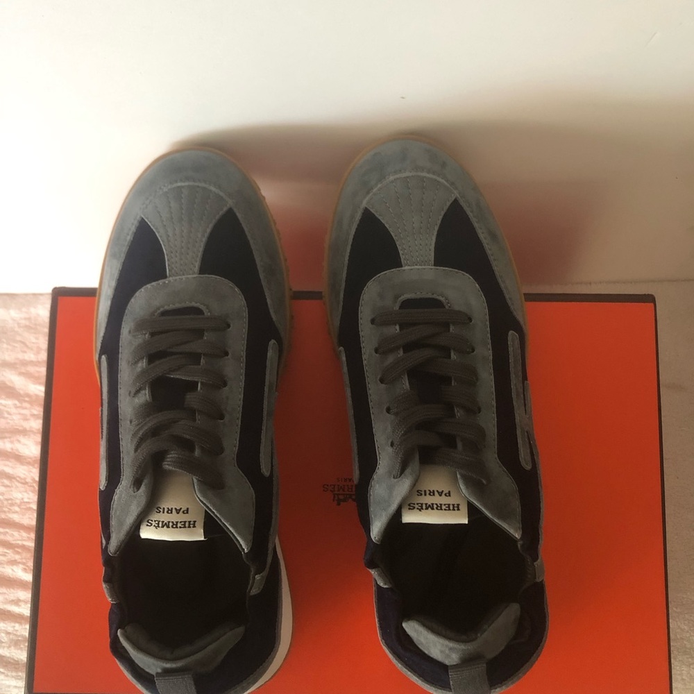 Hermes Black and Gray Sneakers - Picture 4 of 6